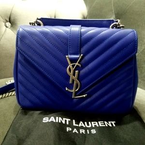 Ysl  crossbody bag with quilted and chain